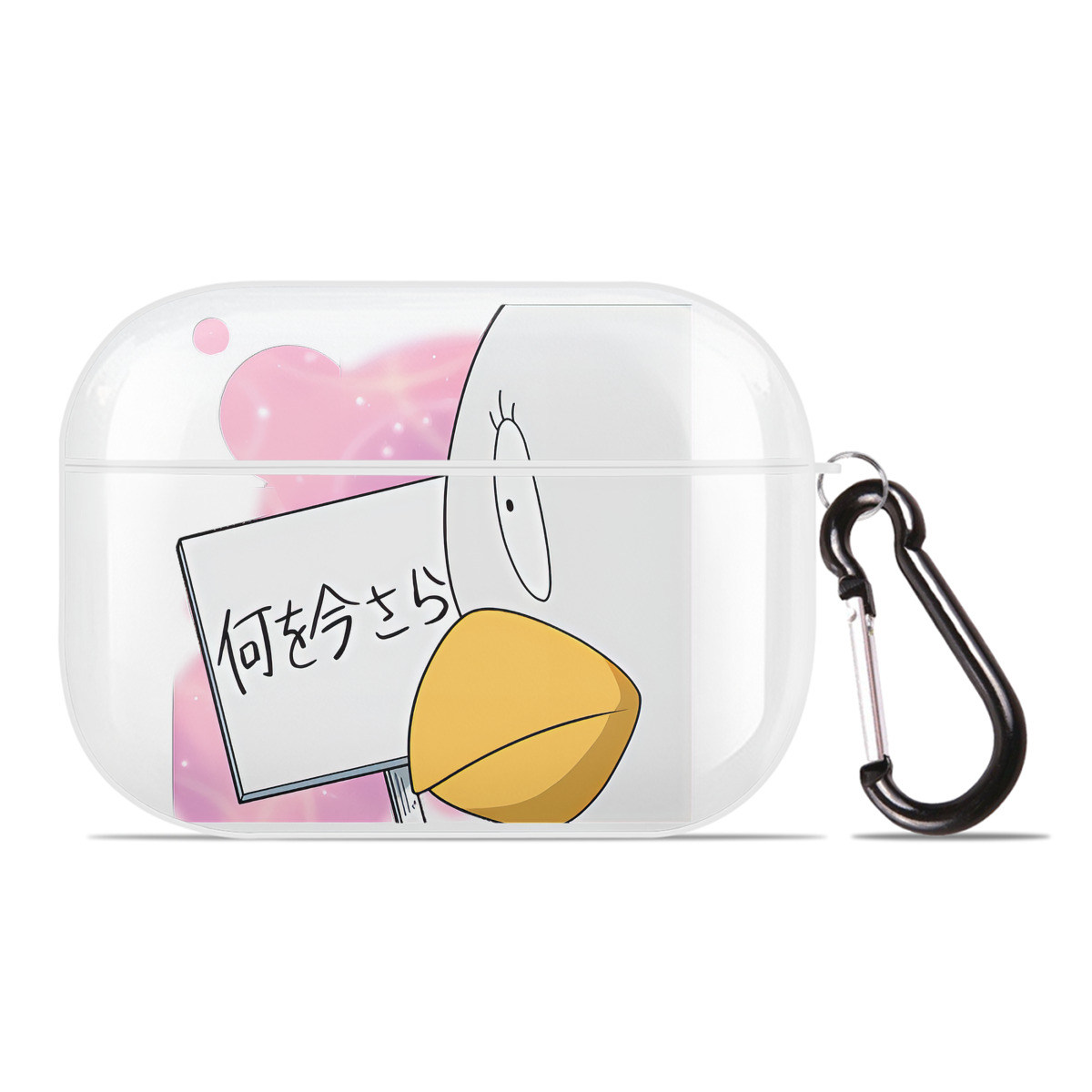 （画像用） ぎんたま 坂田銀時（さかたぎんとき） 神楽 志村新八（しむら しんぱち） GINTAMA Sakata Gintoki Kagura Shimura Shinpachi 【AirPods Pro用】ハードシェル保護ケース 耐衝撃・防指紋・カラビナ付き商品仕様