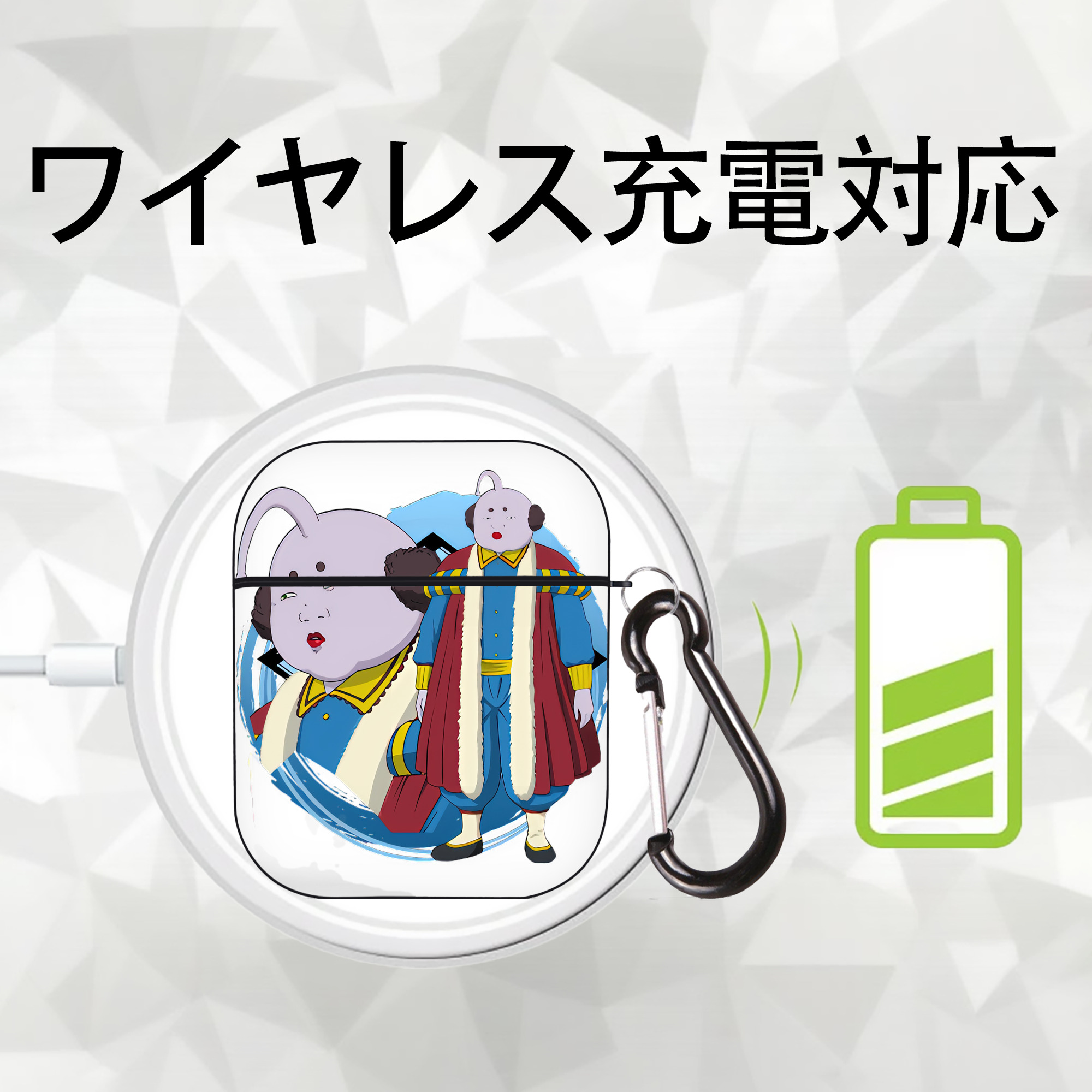 ぎんたま 坂田銀時（さかたぎんとき） 神楽 志村新八（しむら しんぱち） GINTAMA Sakata Gintoki Kagura Shimura Shinpachi AirPods 第2世代保護ケース ハードシェル ブラック 耐衝撃・防指紋・カラビナ付き