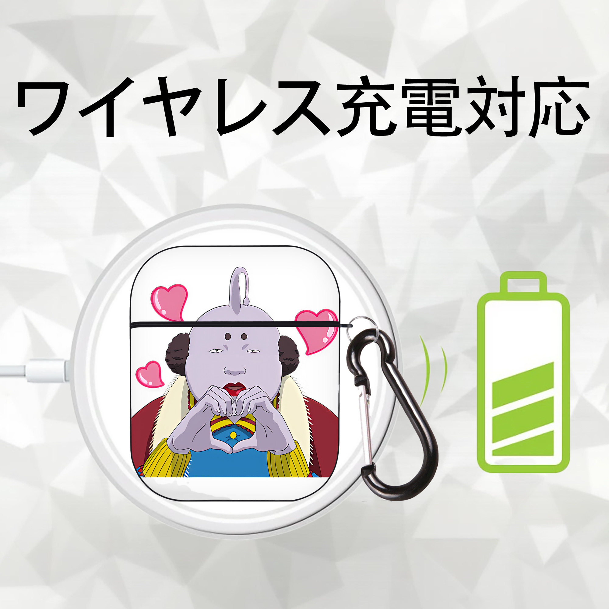 ぎんたま 坂田銀時（さかたぎんとき） 神楽 志村新八（しむら しんぱち） GINTAMA Sakata Gintoki Kagura Shimura Shinpachi AirPods 第2世代保護ケース ハードシェル ブラック 耐衝撃・防指紋・カラビナ付き
