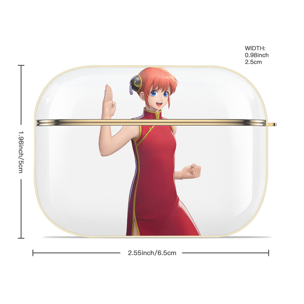 ぎんたま 坂田銀時（さかたぎんとき） 神楽 志村新八（しむら しんぱち） GINTAMA Sakata Gintoki Kagura Shimura Shinpachi 【AirPods Pro用】ハードシェル保護ケース｜耐衝撃・防指紋・カラビナ付き商品仕様