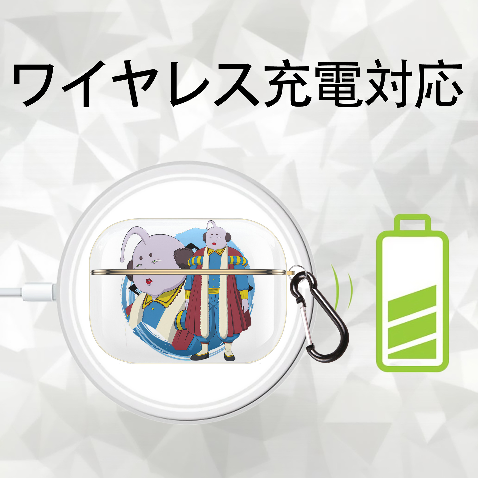 ぎんたま 坂田銀時（さかたぎんとき） 神楽 志村新八（しむら しんぱち） GINTAMA Sakata Gintoki Kagura Shimura Shinpachi 【AirPods Pro用】ハードシェル保護ケース｜耐衝撃・防指紋・カラビナ付き商品仕様