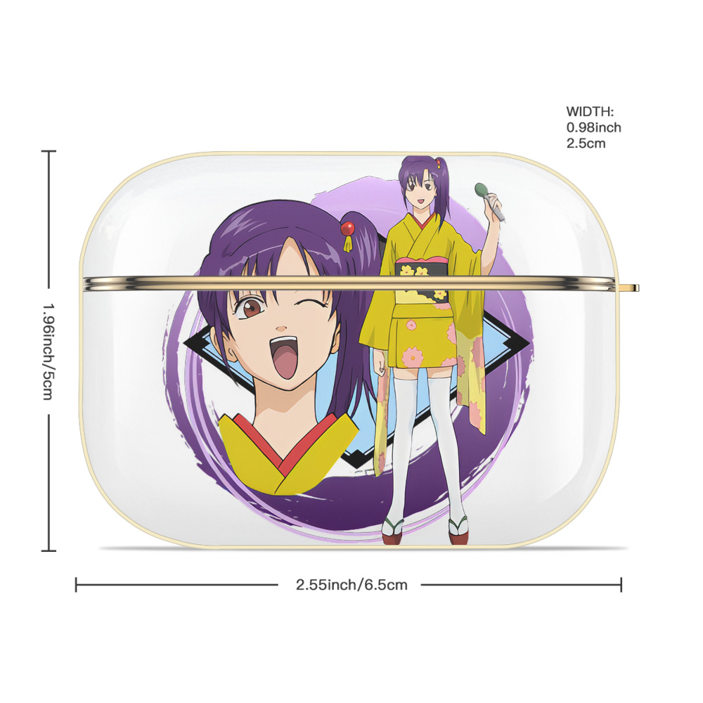 ぎんたま 坂田銀時（さかたぎんとき） 神楽 志村新八（しむら しんぱち） GINTAMA Sakata Gintoki Kagura Shimura Shinpachi 【AirPods Pro用】ハードシェル保護ケース｜耐衝撃・防指紋・カラビナ付き商品仕様