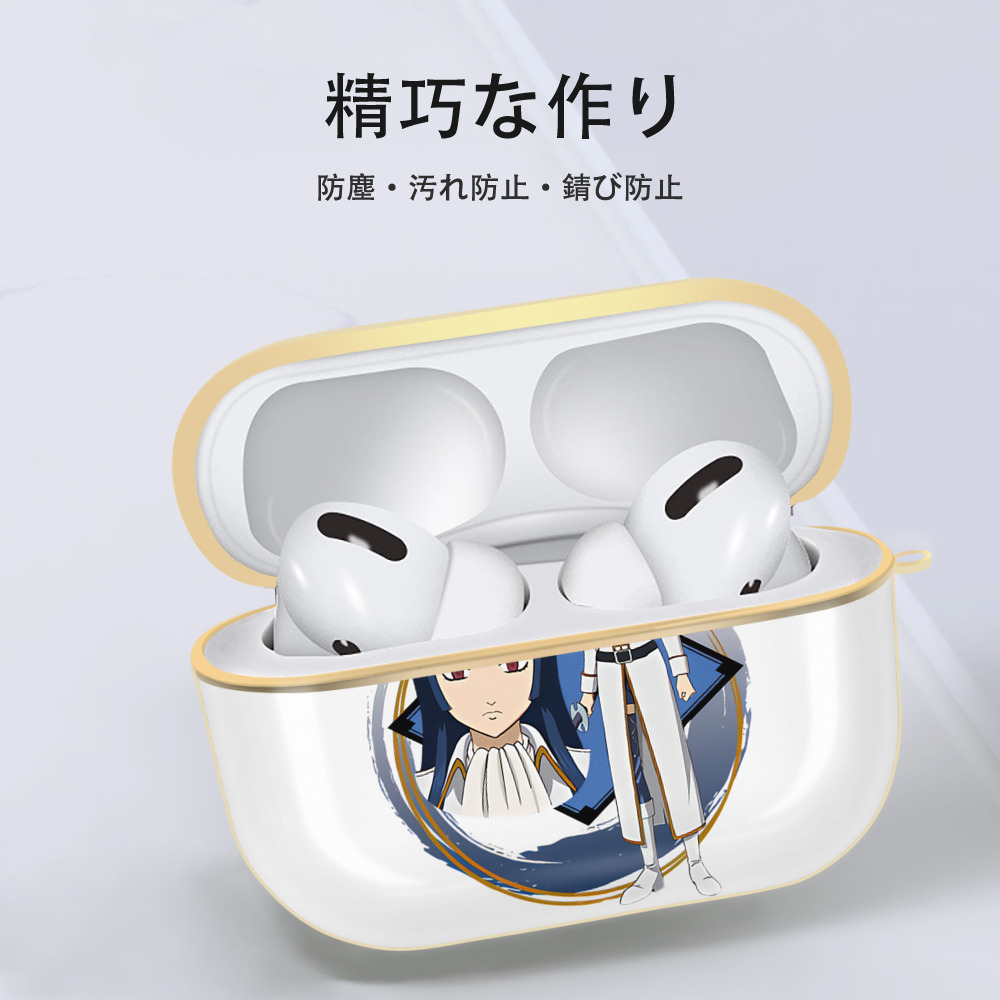 ぎんたま 坂田銀時（さかたぎんとき） 神楽 志村新八（しむら しんぱち） GINTAMA Sakata Gintoki Kagura Shimura Shinpachi 【AirPods Pro用】ハードシェル保護ケース｜耐衝撃・防指紋・カラビナ付き商品仕様