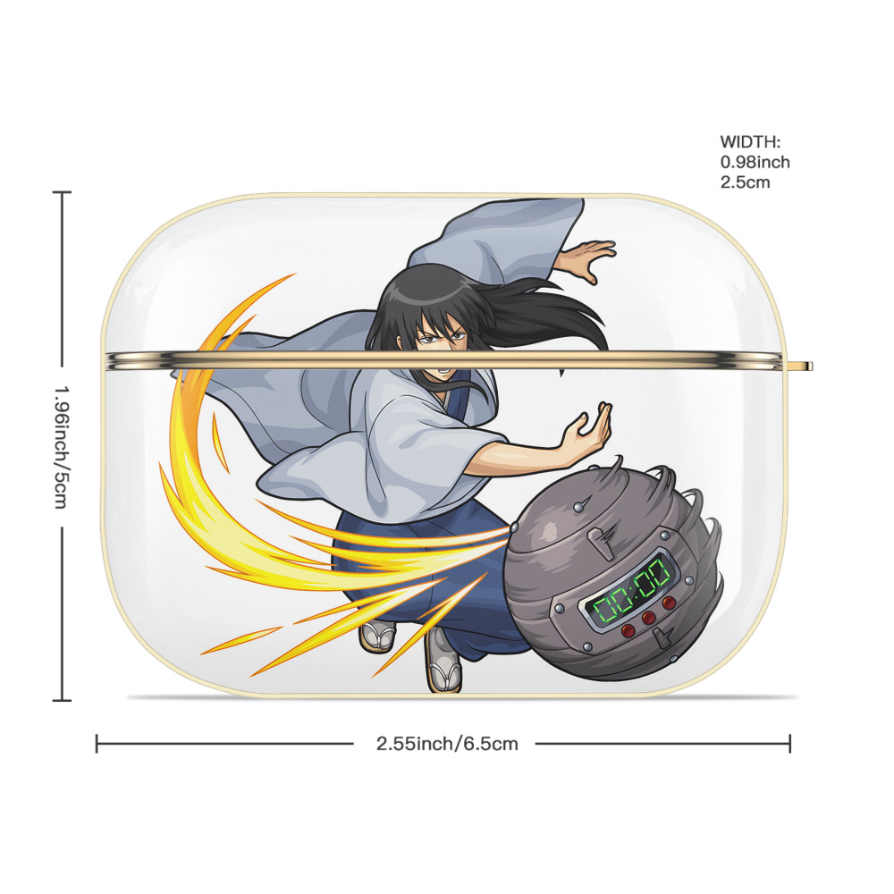 ぎんたま 坂田銀時（さかたぎんとき） 神楽 志村新八（しむら しんぱち） GINTAMA Sakata Gintoki Kagura Shimura Shinpachi 【AirPods Pro用】ハードシェル保護ケース｜耐衝撃・防指紋・カラビナ付き商品仕様