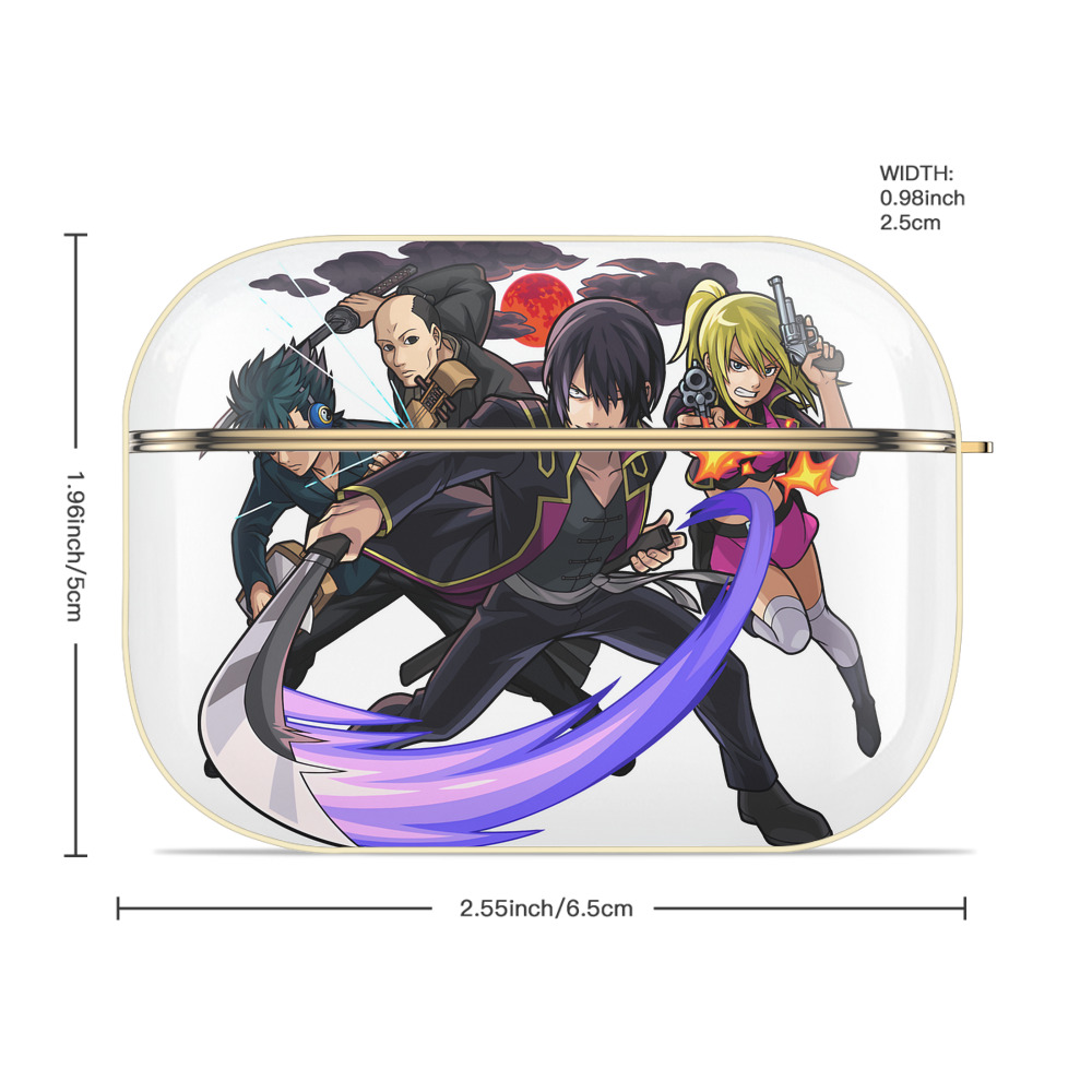 ぎんたま 坂田銀時（さかたぎんとき） 神楽 志村新八（しむら しんぱち） GINTAMA Sakata Gintoki Kagura Shimura Shinpachi 【AirPods Pro用】ハードシェル保護ケース｜耐衝撃・防指紋・カラビナ付き商品仕様
