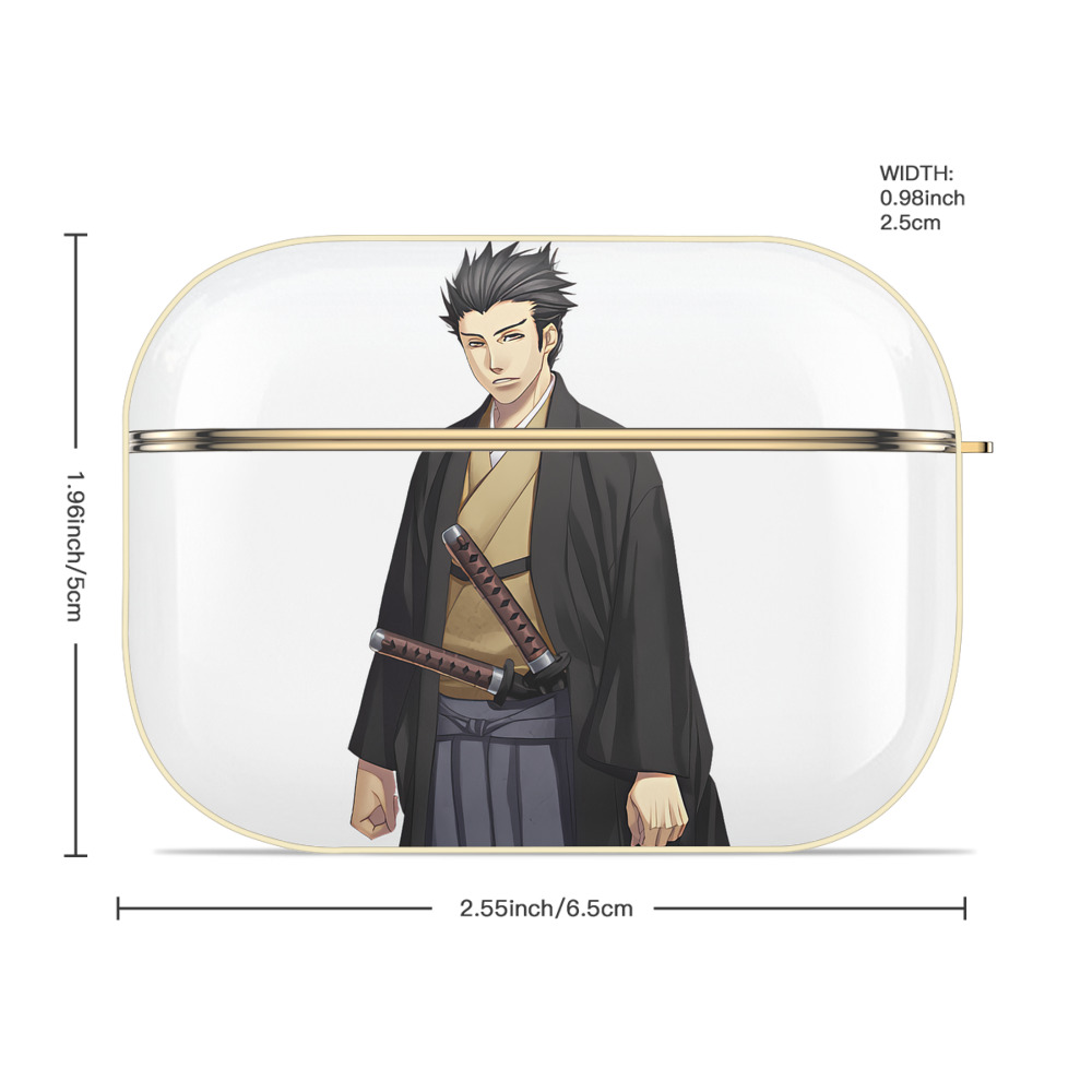 ぎんたま 坂田銀時（さかたぎんとき） 神楽 志村新八（しむら しんぱち） GINTAMA Sakata Gintoki Kagura Shimura Shinpachi 【AirPods Pro用】ハードシェル保護ケース｜耐衝撃・防指紋・カラビナ付き商品仕様