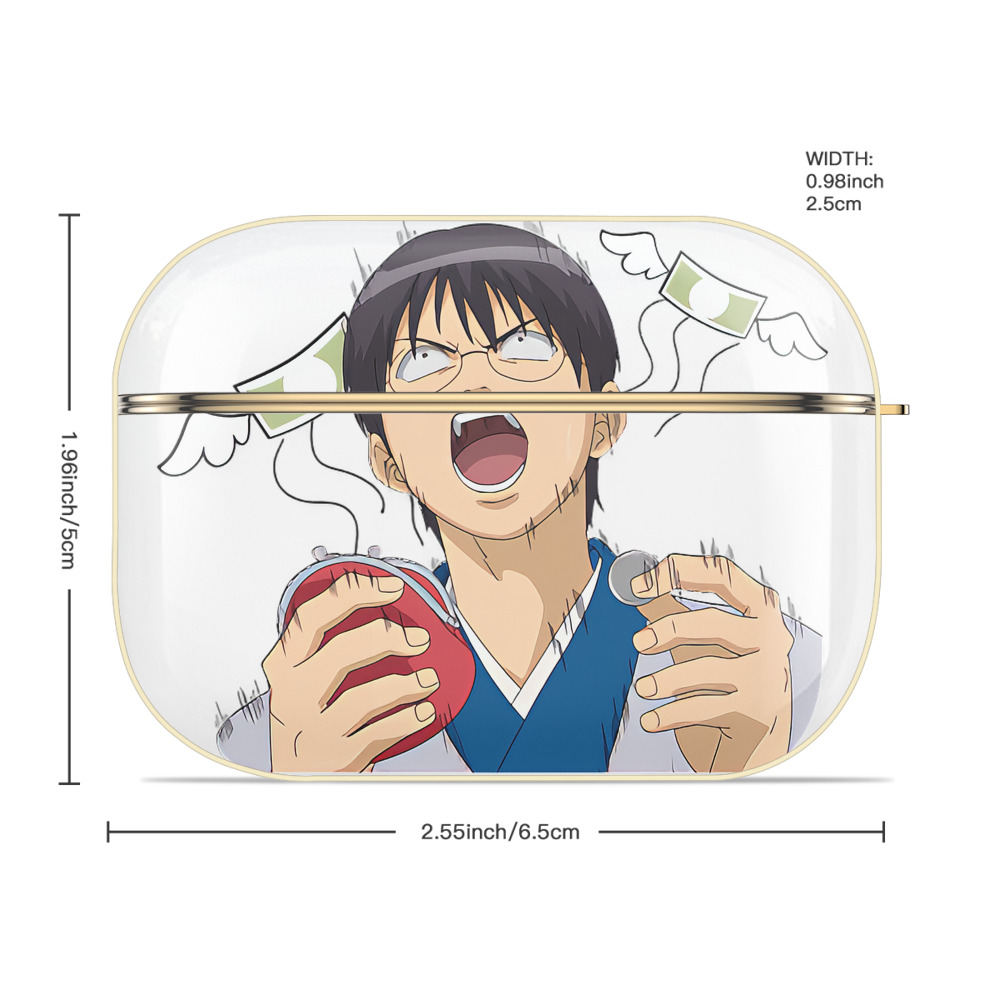 ぎんたま 坂田銀時（さかたぎんとき） 神楽 志村新八（しむら しんぱち） GINTAMA Sakata Gintoki Kagura Shimura Shinpachi 【AirPods Pro用】ハードシェル保護ケース｜耐衝撃・防指紋・カラビナ付き商品仕様