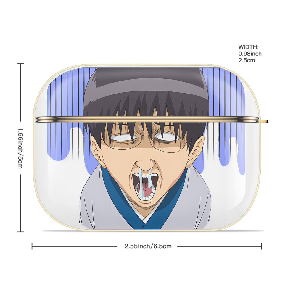 ぎんたま 坂田銀時（さかたぎんとき） 神楽 志村新八（しむら しんぱち） GINTAMA Sakata Gintoki Kagura Shimura Shinpachi 【AirPods Pro用】ハードシェル保護ケース｜耐衝撃・防指紋・カラビナ付き商品仕様