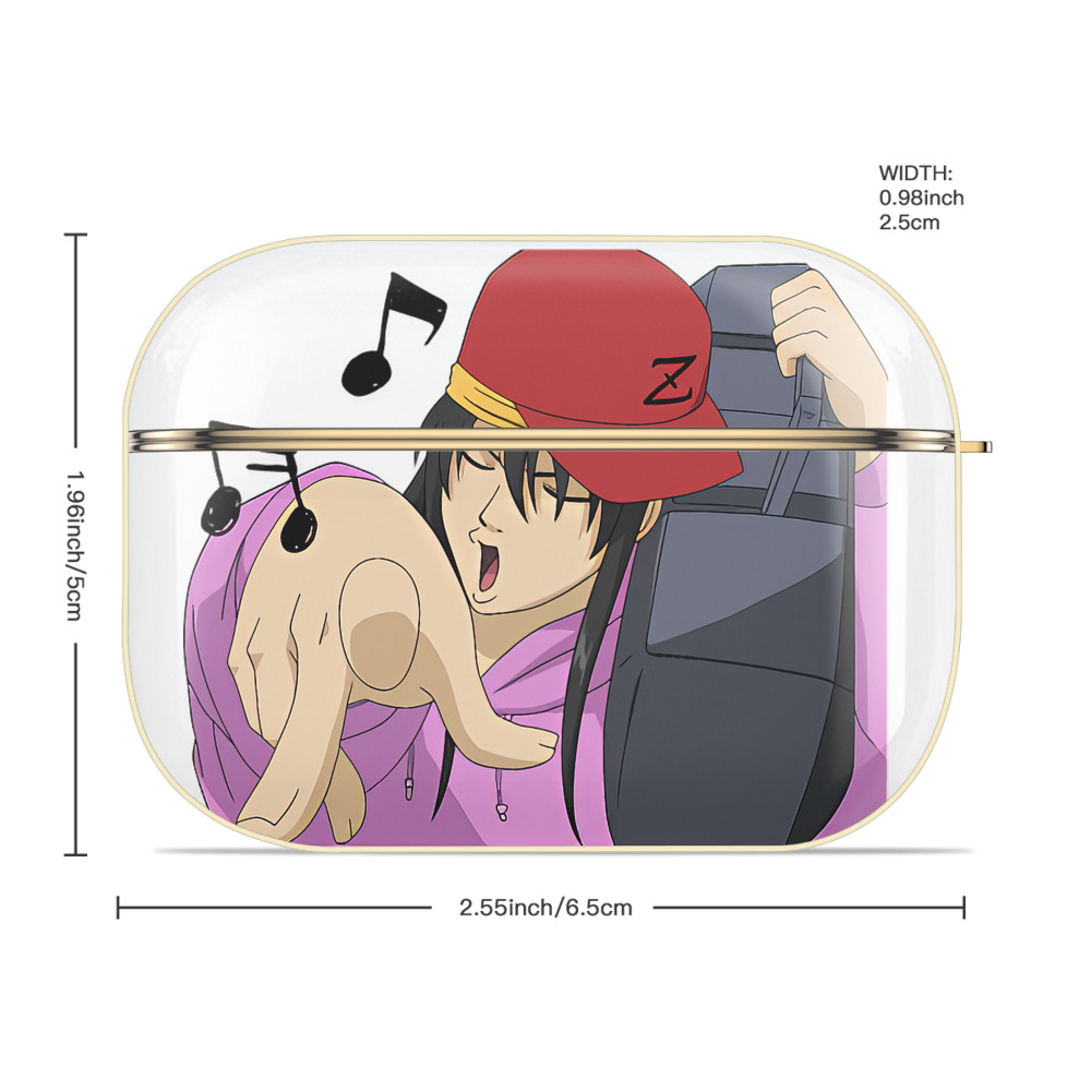 ぎんたま 坂田銀時（さかたぎんとき） 神楽 志村新八（しむら しんぱち） GINTAMA Sakata Gintoki Kagura Shimura Shinpachi 【AirPods Pro用】ハードシェル保護ケース｜耐衝撃・防指紋・カラビナ付き商品仕様