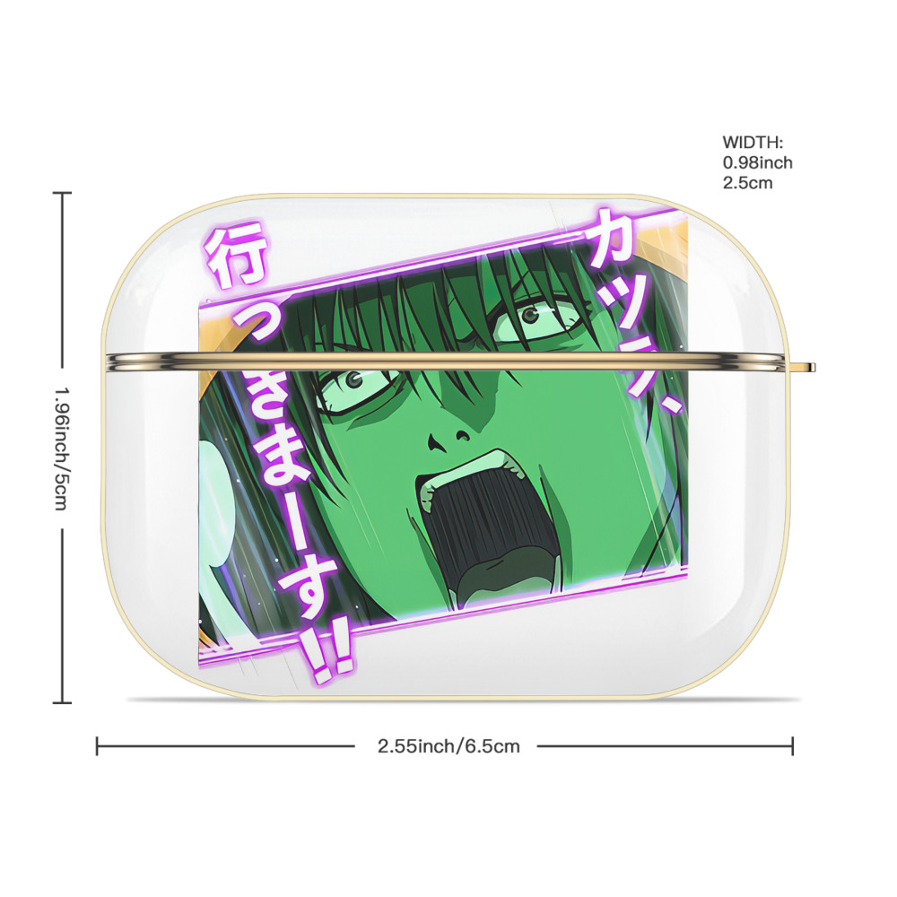 ぎんたま 坂田銀時（さかたぎんとき） 神楽 志村新八（しむら しんぱち） GINTAMA Sakata Gintoki Kagura Shimura Shinpachi 【AirPods Pro用】ハードシェル保護ケース｜耐衝撃・防指紋・カラビナ付き商品仕様