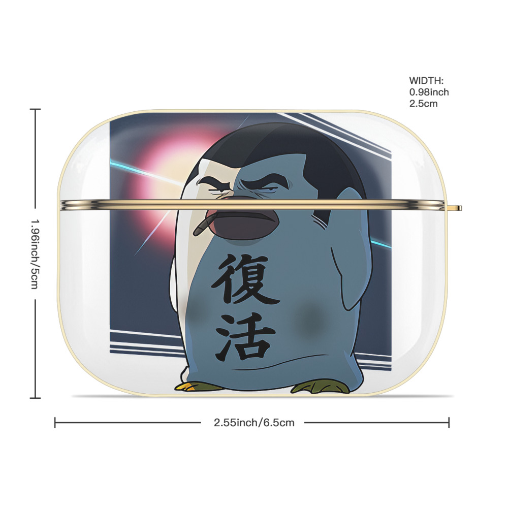 ぎんたま 坂田銀時（さかたぎんとき） 神楽 志村新八（しむら しんぱち） GINTAMA Sakata Gintoki Kagura Shimura Shinpachi 【AirPods Pro用】ハードシェル保護ケース｜耐衝撃・防指紋・カラビナ付き商品仕様