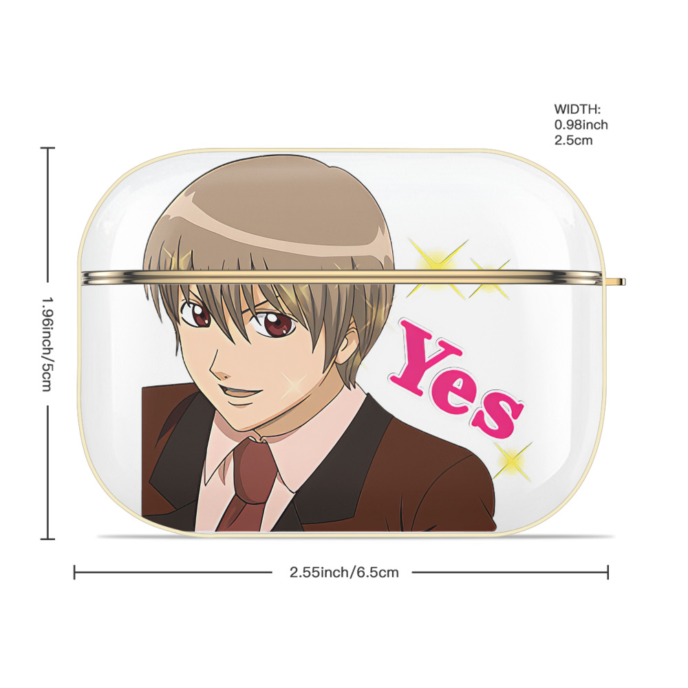 ぎんたま 坂田銀時（さかたぎんとき） 神楽 志村新八（しむら しんぱち） GINTAMA Sakata Gintoki Kagura Shimura Shinpachi 【AirPods Pro用】ハードシェル保護ケース｜耐衝撃・防指紋・カラビナ付き商品仕様