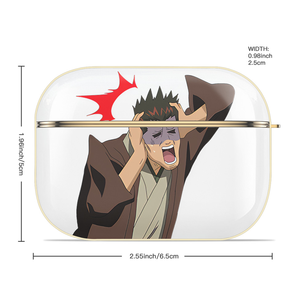 ぎんたま 坂田銀時（さかたぎんとき） 神楽 志村新八（しむら しんぱち） GINTAMA Sakata Gintoki Kagura Shimura Shinpachi 【AirPods Pro用】ハードシェル保護ケース｜耐衝撃・防指紋・カラビナ付き商品仕様
