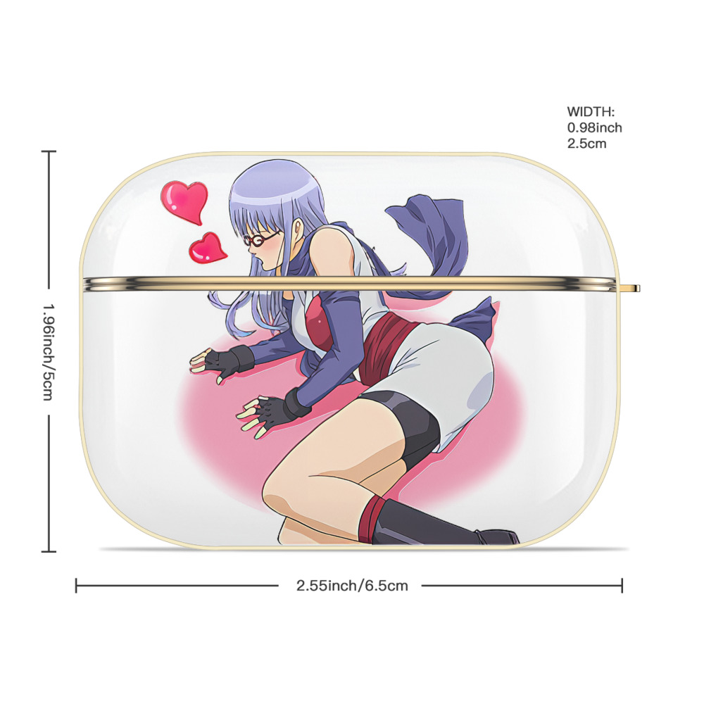 ぎんたま 坂田銀時（さかたぎんとき） 神楽 志村新八（しむら しんぱち） GINTAMA Sakata Gintoki Kagura Shimura Shinpachi 【AirPods Pro用】ハードシェル保護ケース｜耐衝撃・防指紋・カラビナ付き商品仕様