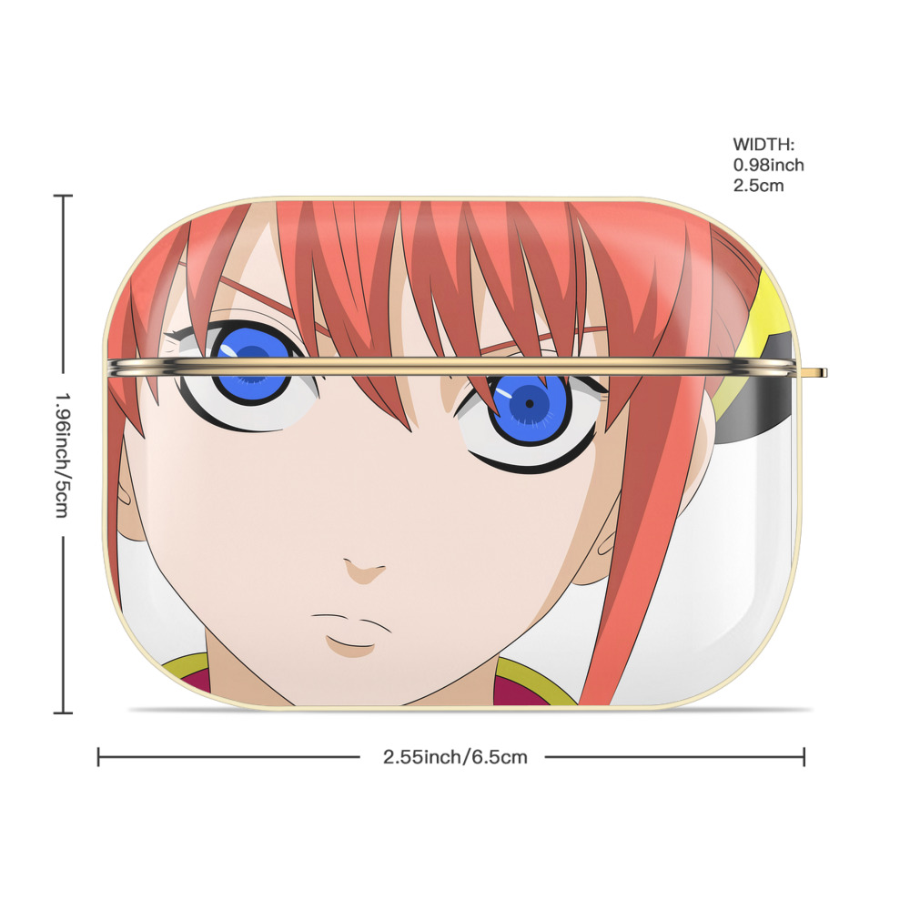 ぎんたま 坂田銀時（さかたぎんとき） 神楽 志村新八（しむら しんぱち） GINTAMA Sakata Gintoki Kagura Shimura Shinpachi 【AirPods Pro用】ハードシェル保護ケース｜耐衝撃・防指紋・カラビナ付き商品仕様