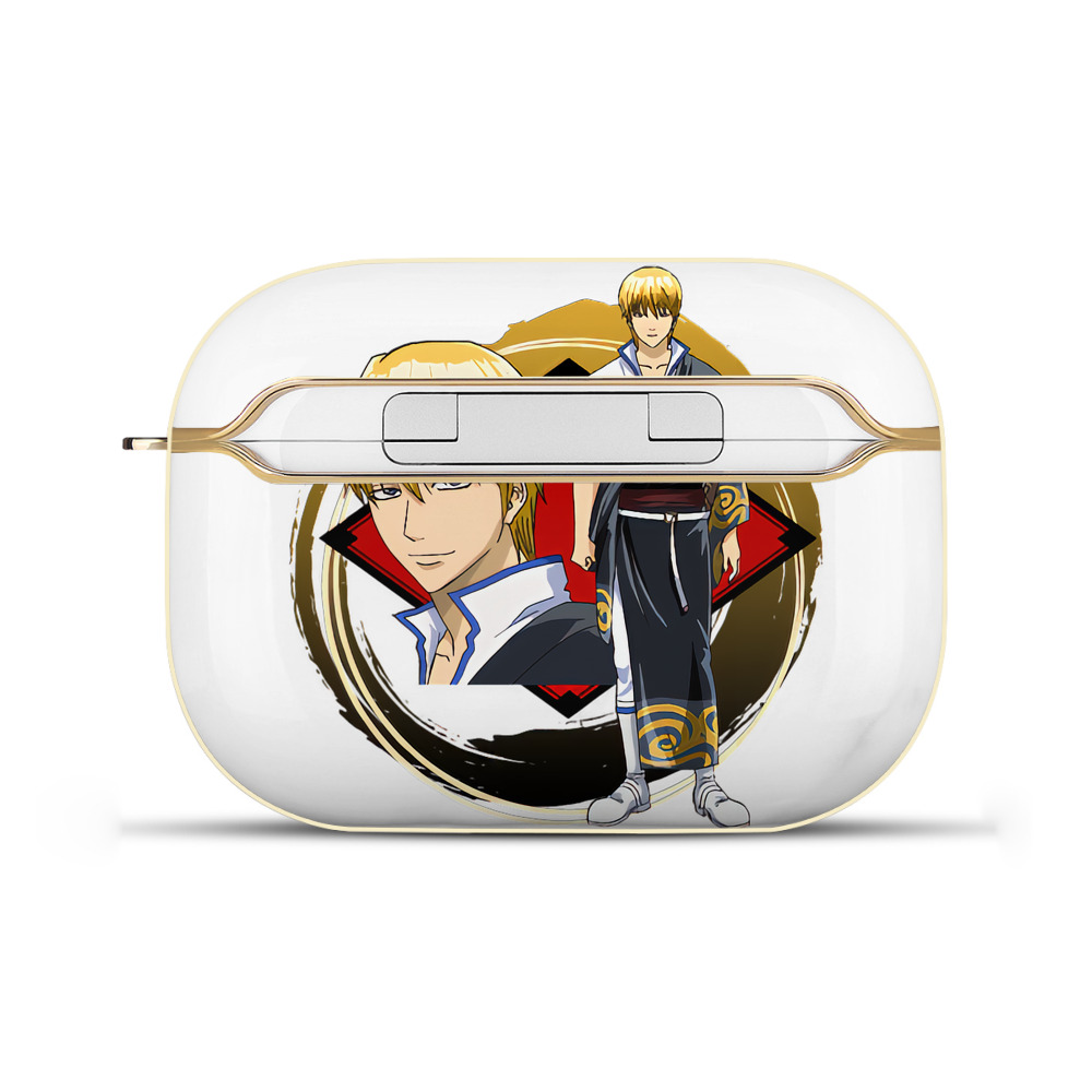 （画像用） ぎんたま 坂田銀時（さかたぎんとき） 神楽 志村新八（しむら しんぱち） GINTAMA Sakata Gintoki Kagura Shimura Shinpachi 【AirPods Pro用】ハードシェル保護ケース｜耐衝撃・防指紋・カラビナ付き商品仕様