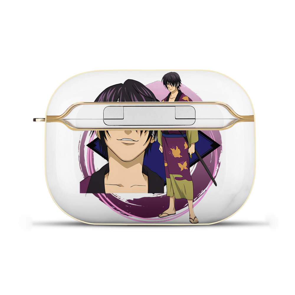 （画像用） ぎんたま 坂田銀時（さかたぎんとき） 神楽 志村新八（しむら しんぱち） GINTAMA Sakata Gintoki Kagura Shimura Shinpachi 【AirPods Pro用】ハードシェル保護ケース｜耐衝撃・防指紋・カラビナ付き商品仕様