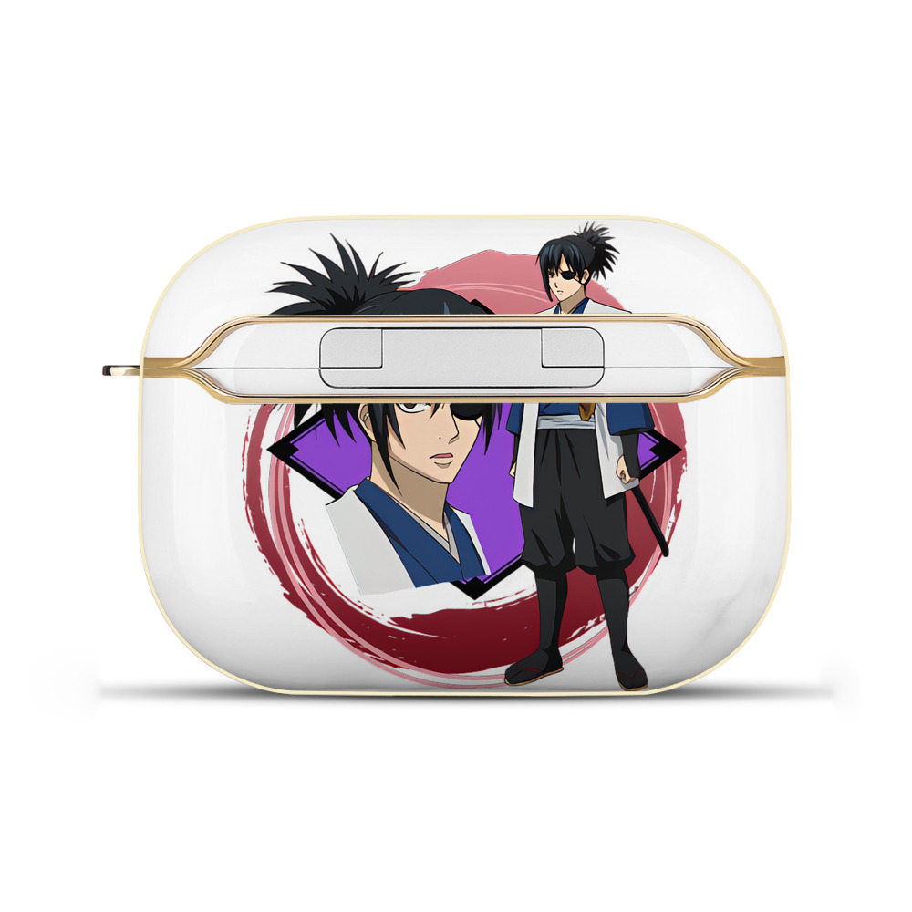 （画像用） ぎんたま 坂田銀時（さかたぎんとき） 神楽 志村新八（しむら しんぱち） GINTAMA Sakata Gintoki Kagura Shimura Shinpachi 【AirPods Pro用】ハードシェル保護ケース｜耐衝撃・防指紋・カラビナ付き商品仕様