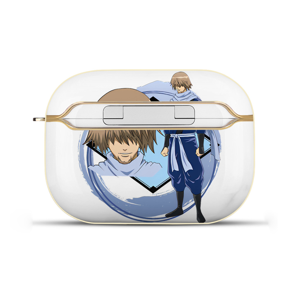 （画像用） ぎんたま 坂田銀時（さかたぎんとき） 神楽 志村新八（しむら しんぱち） GINTAMA Sakata Gintoki Kagura Shimura Shinpachi 【AirPods Pro用】ハードシェル保護ケース｜耐衝撃・防指紋・カラビナ付き商品仕様