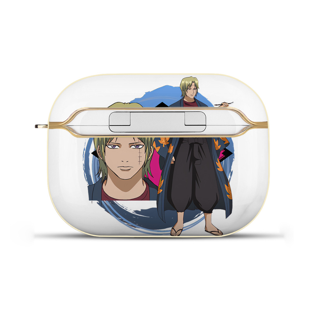 （画像用） ぎんたま 坂田銀時（さかたぎんとき） 神楽 志村新八（しむら しんぱち） GINTAMA Sakata Gintoki Kagura Shimura Shinpachi 【AirPods Pro用】ハードシェル保護ケース｜耐衝撃・防指紋・カラビナ付き商品仕様