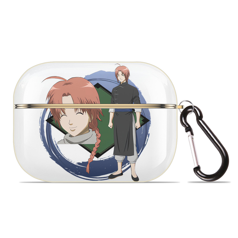 （画像用） ぎんたま 坂田銀時（さかたぎんとき） 神楽 志村新八（しむら しんぱち） GINTAMA Sakata Gintoki Kagura Shimura Shinpachi 【AirPods Pro用】ハードシェル保護ケース｜耐衝撃・防指紋・カラビナ付き商品仕様