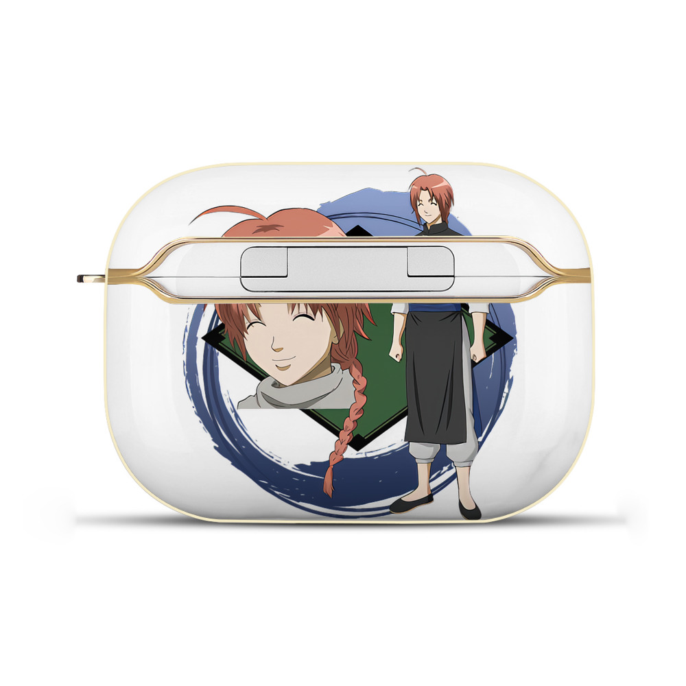 （画像用） ぎんたま 坂田銀時（さかたぎんとき） 神楽 志村新八（しむら しんぱち） GINTAMA Sakata Gintoki Kagura Shimura Shinpachi 【AirPods Pro用】ハードシェル保護ケース｜耐衝撃・防指紋・カラビナ付き商品仕様