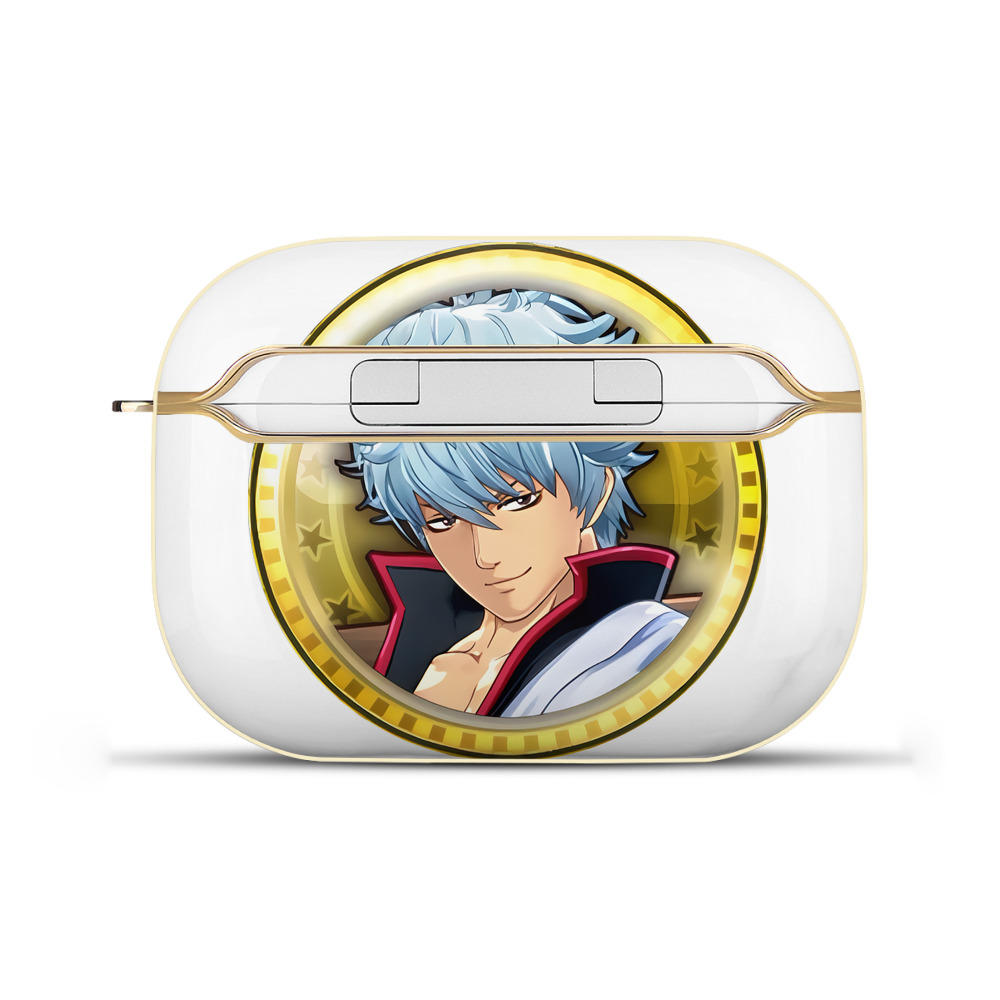 （画像用） ぎんたま 坂田銀時（さかたぎんとき） 神楽 志村新八（しむら しんぱち） GINTAMA Sakata Gintoki Kagura Shimura Shinpachi 【AirPods Pro用】ハードシェル保護ケース｜耐衝撃・防指紋・カラビナ付き商品仕様