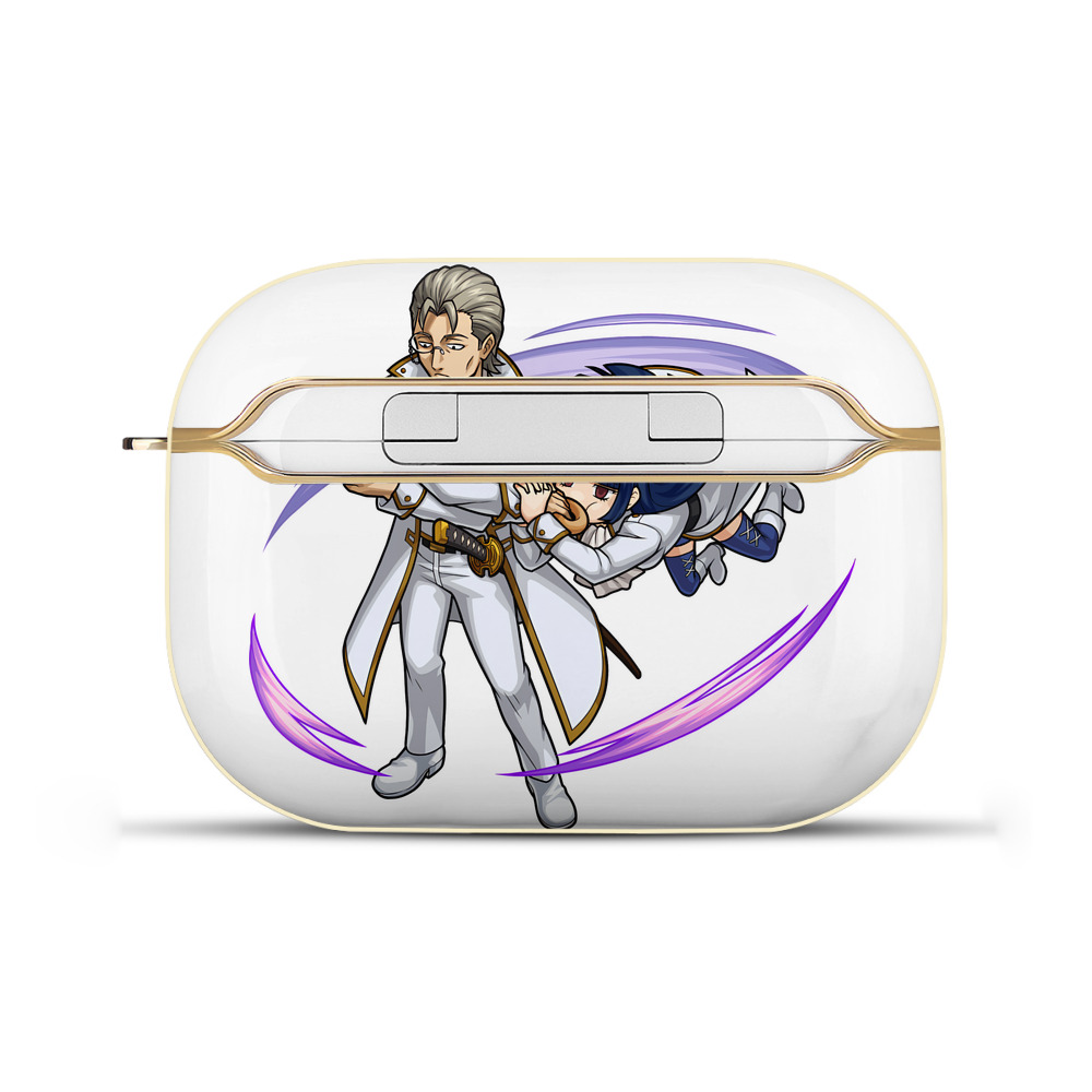 （画像用） ぎんたま 坂田銀時（さかたぎんとき） 神楽 志村新八（しむら しんぱち） GINTAMA Sakata Gintoki Kagura Shimura Shinpachi 【AirPods Pro用】ハードシェル保護ケース｜耐衝撃・防指紋・カラビナ付き商品仕様