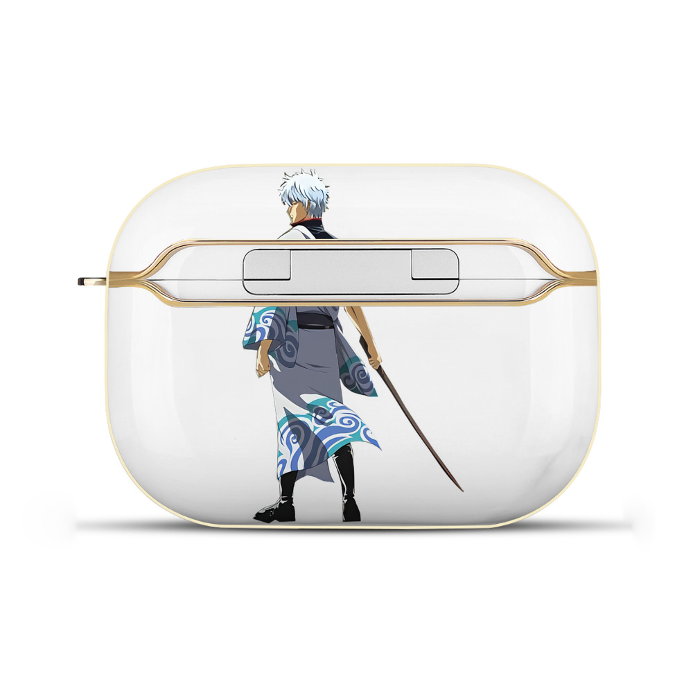 （画像用） ぎんたま 坂田銀時（さかたぎんとき） 神楽 志村新八（しむら しんぱち） GINTAMA Sakata Gintoki Kagura Shimura Shinpachi 【AirPods Pro用】ハードシェル保護ケース｜耐衝撃・防指紋・カラビナ付き商品仕様