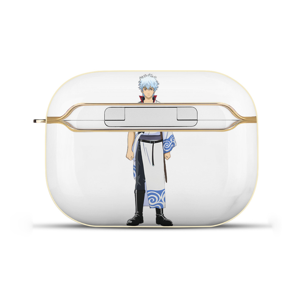 （画像用） ぎんたま 坂田銀時（さかたぎんとき） 神楽 志村新八（しむら しんぱち） GINTAMA Sakata Gintoki Kagura Shimura Shinpachi 【AirPods Pro用】ハードシェル保護ケース｜耐衝撃・防指紋・カラビナ付き商品仕様