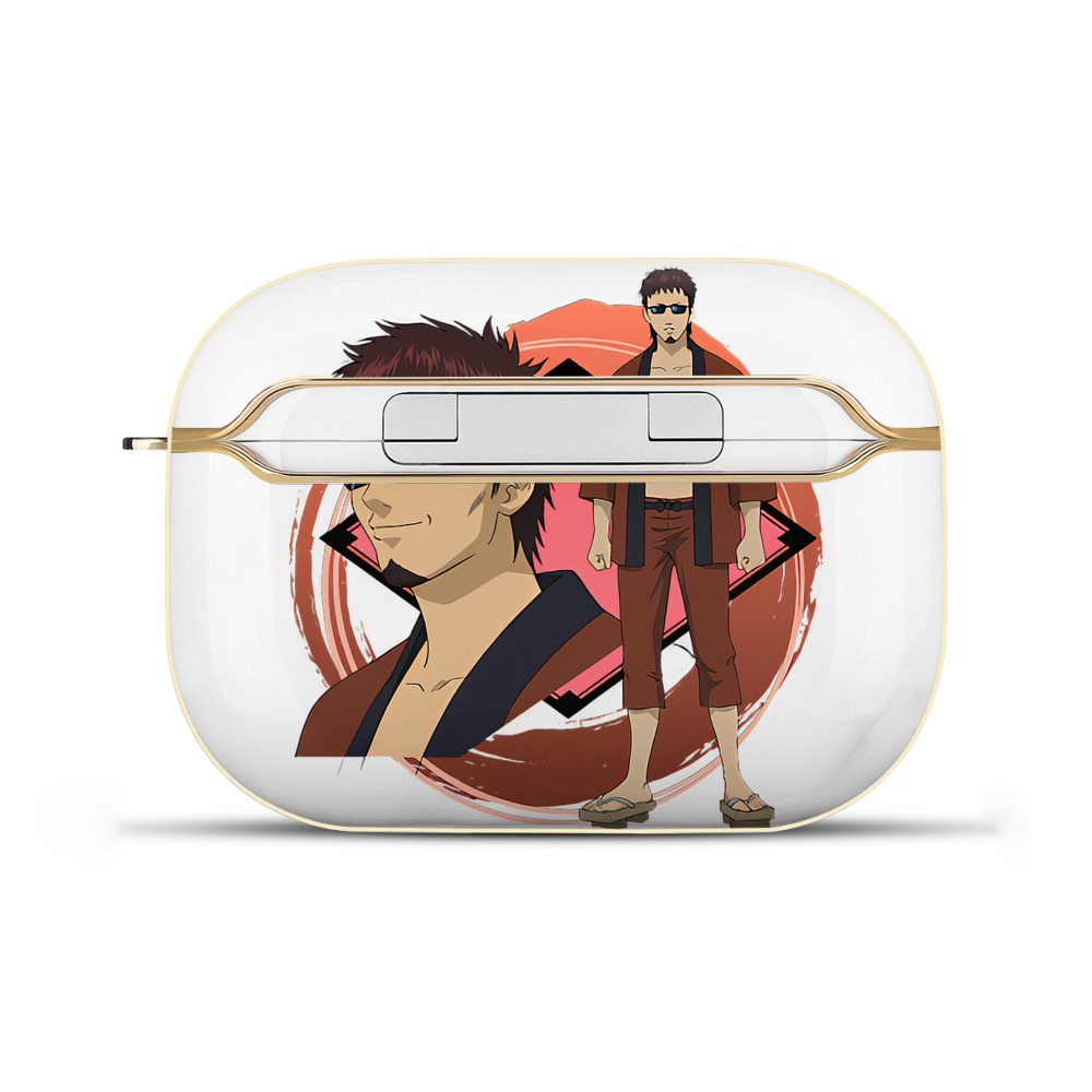 （画像用） ぎんたま 坂田銀時（さかたぎんとき） 神楽 志村新八（しむら しんぱち） GINTAMA Sakata Gintoki Kagura Shimura Shinpachi 【AirPods Pro用】ハードシェル保護ケース｜耐衝撃・防指紋・カラビナ付き商品仕様