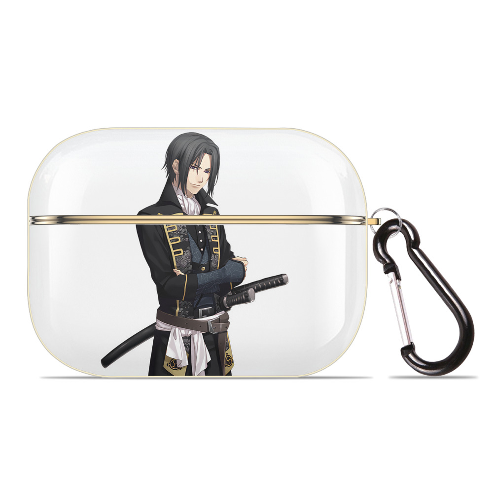 （画像用） ぎんたま 坂田銀時（さかたぎんとき） 神楽 志村新八（しむら しんぱち） GINTAMA Sakata Gintoki Kagura Shimura Shinpachi 【AirPods Pro用】ハードシェル保護ケース｜耐衝撃・防指紋・カラビナ付き商品仕様