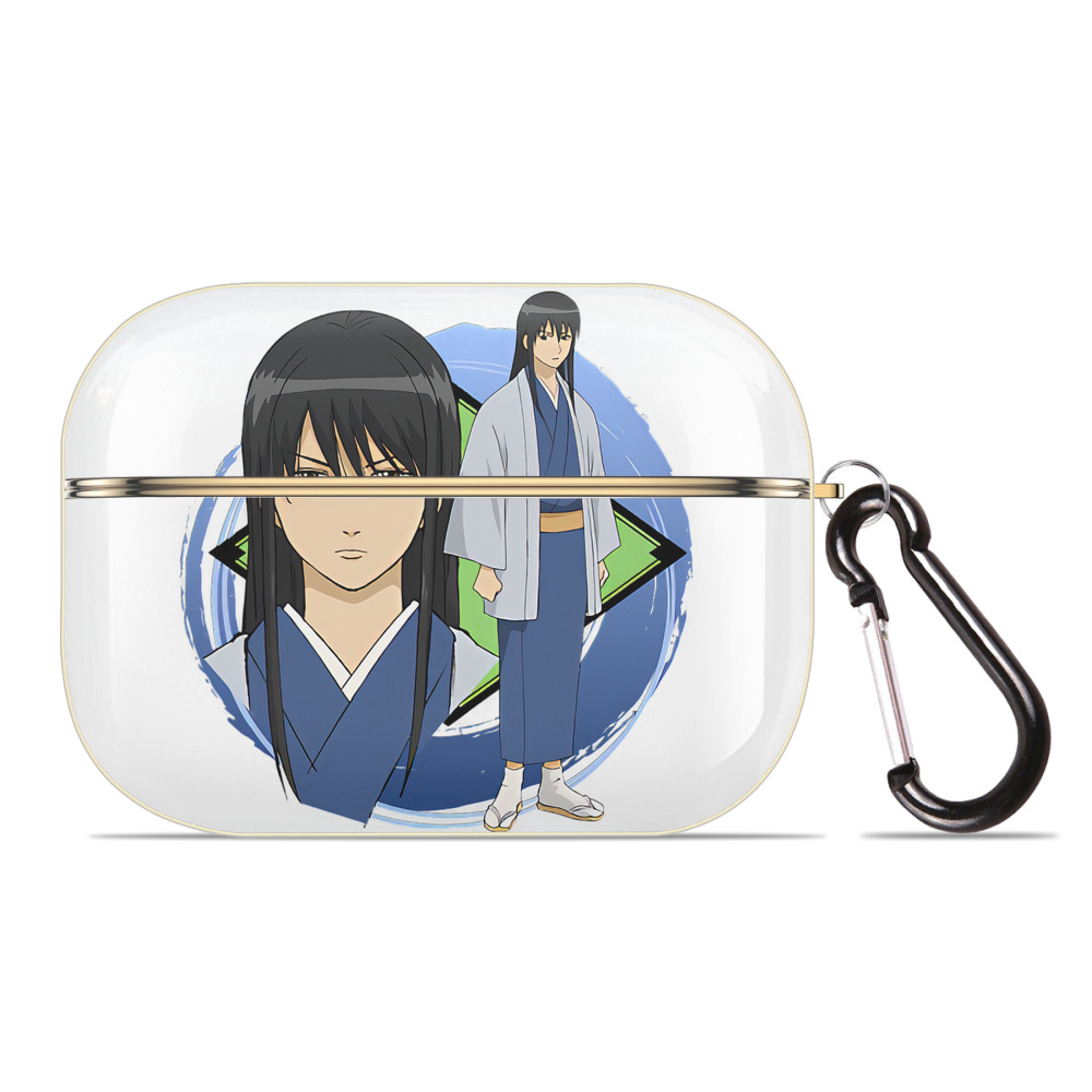 （画像用） ぎんたま 坂田銀時（さかたぎんとき） 神楽 志村新八（しむら しんぱち） GINTAMA Sakata Gintoki Kagura Shimura Shinpachi 【AirPods Pro用】ハードシェル保護ケース｜耐衝撃・防指紋・カラビナ付き商品仕様