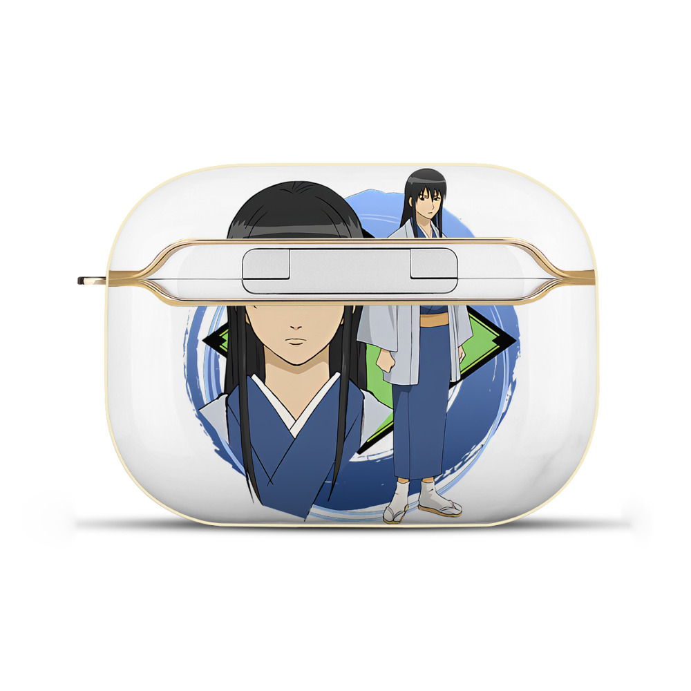 （画像用） ぎんたま 坂田銀時（さかたぎんとき） 神楽 志村新八（しむら しんぱち） GINTAMA Sakata Gintoki Kagura Shimura Shinpachi 【AirPods Pro用】ハードシェル保護ケース｜耐衝撃・防指紋・カラビナ付き商品仕様