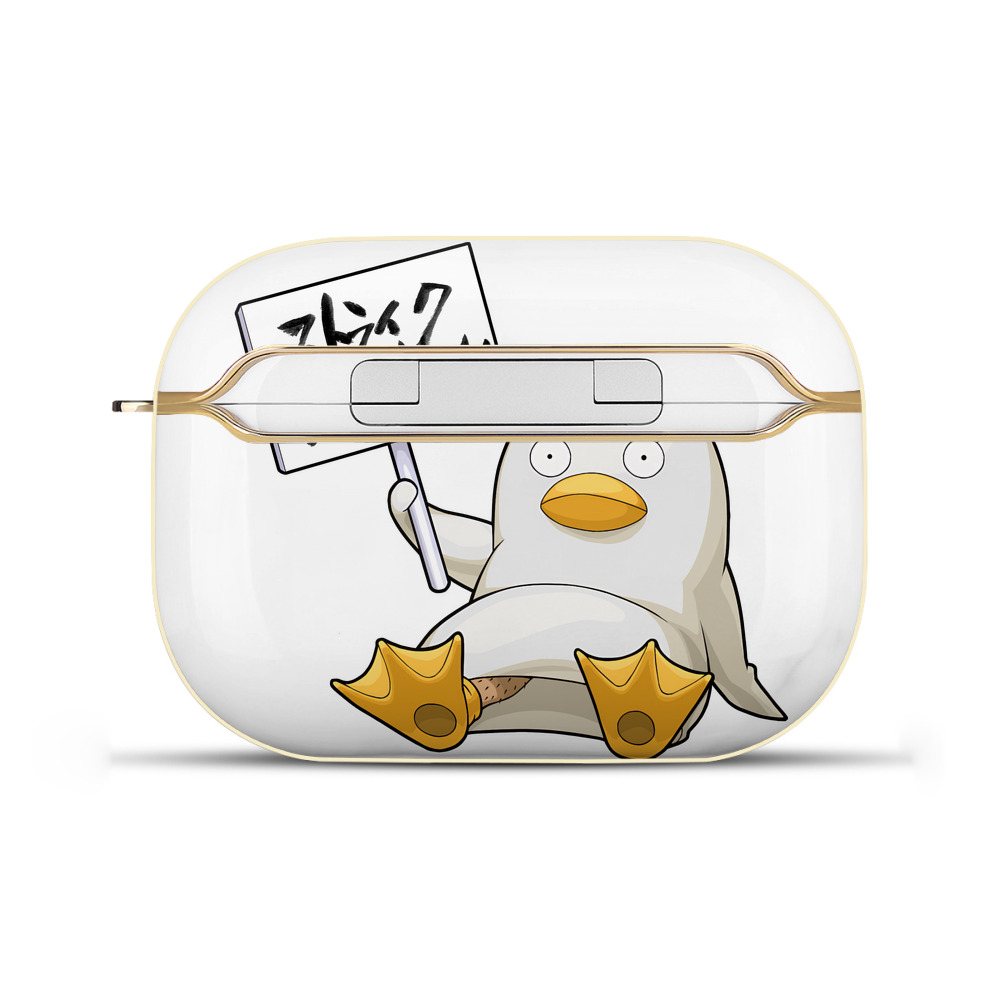 （画像用） ぎんたま 坂田銀時（さかたぎんとき） 神楽 志村新八（しむら しんぱち） GINTAMA Sakata Gintoki Kagura Shimura Shinpachi 【AirPods Pro用】ハードシェル保護ケース｜耐衝撃・防指紋・カラビナ付き商品仕様