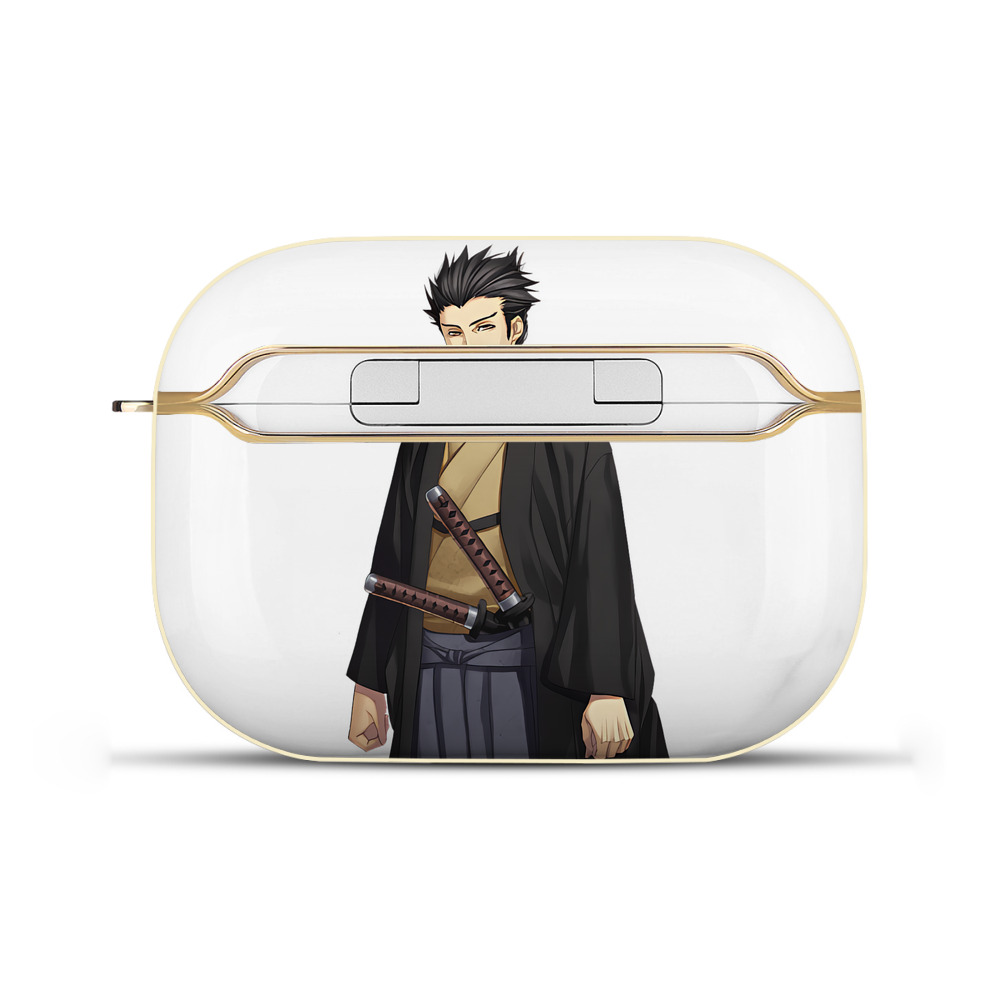 （画像用） ぎんたま 坂田銀時（さかたぎんとき） 神楽 志村新八（しむら しんぱち） GINTAMA Sakata Gintoki Kagura Shimura Shinpachi 【AirPods Pro用】ハードシェル保護ケース｜耐衝撃・防指紋・カラビナ付き商品仕様