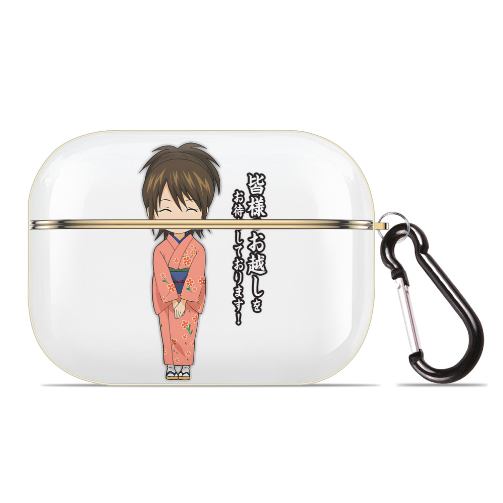 （画像用） ぎんたま 坂田銀時（さかたぎんとき） 神楽 志村新八（しむら しんぱち） GINTAMA Sakata Gintoki Kagura Shimura Shinpachi 【AirPods Pro用】ハードシェル保護ケース｜耐衝撃・防指紋・カラビナ付き商品仕様