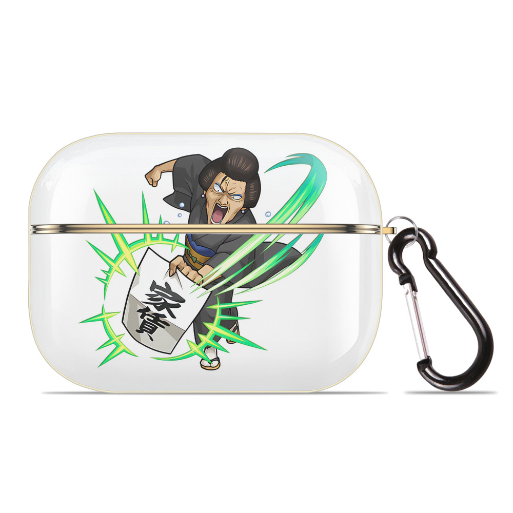 （画像用） ぎんたま 坂田銀時（さかたぎんとき） 神楽 志村新八（しむら しんぱち） GINTAMA Sakata Gintoki Kagura Shimura Shinpachi 【AirPods Pro用】ハードシェル保護ケース｜耐衝撃・防指紋・カラビナ付き商品仕様
