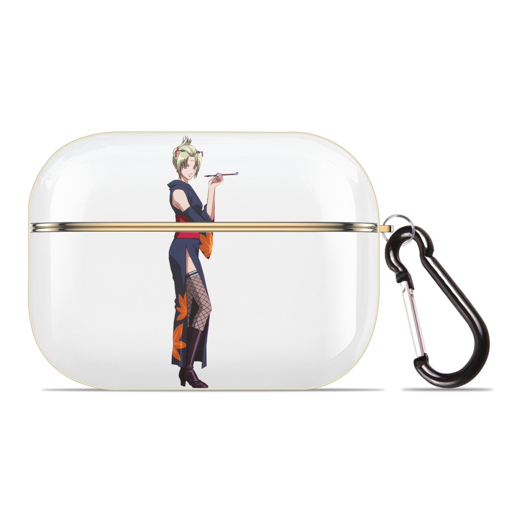 （画像用） ぎんたま 坂田銀時（さかたぎんとき） 神楽 志村新八（しむら しんぱち） GINTAMA Sakata Gintoki Kagura Shimura Shinpachi 【AirPods Pro用】ハードシェル保護ケース｜耐衝撃・防指紋・カラビナ付き商品仕様