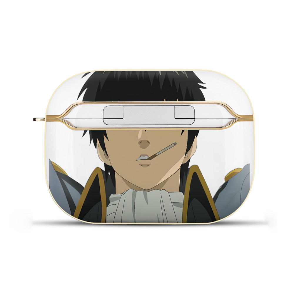 （画像用） ぎんたま 坂田銀時（さかたぎんとき） 神楽 志村新八（しむら しんぱち） GINTAMA Sakata Gintoki Kagura Shimura Shinpachi 【AirPods Pro用】ハードシェル保護ケース｜耐衝撃・防指紋・カラビナ付き商品仕様