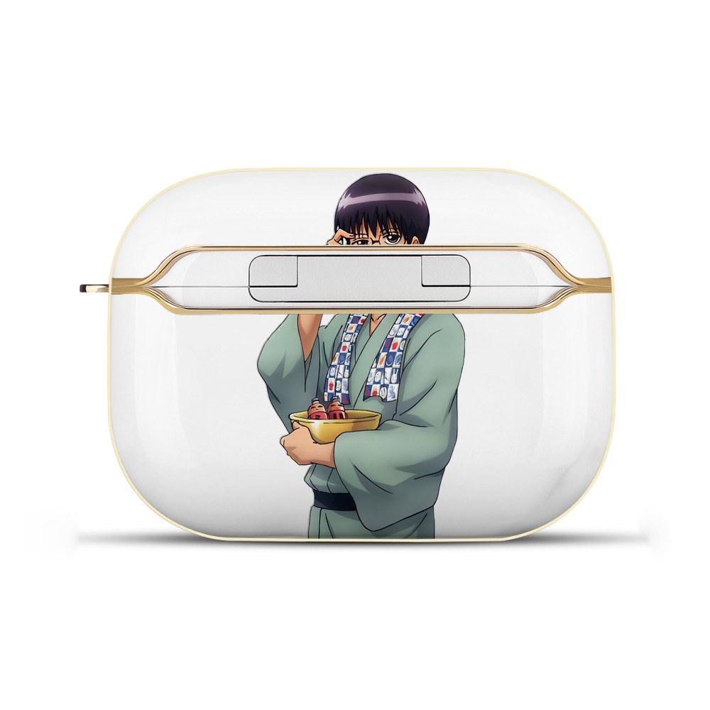 （画像用） ぎんたま 坂田銀時（さかたぎんとき） 神楽 志村新八（しむら しんぱち） GINTAMA Sakata Gintoki Kagura Shimura Shinpachi 【AirPods Pro用】ハードシェル保護ケース｜耐衝撃・防指紋・カラビナ付き商品仕様