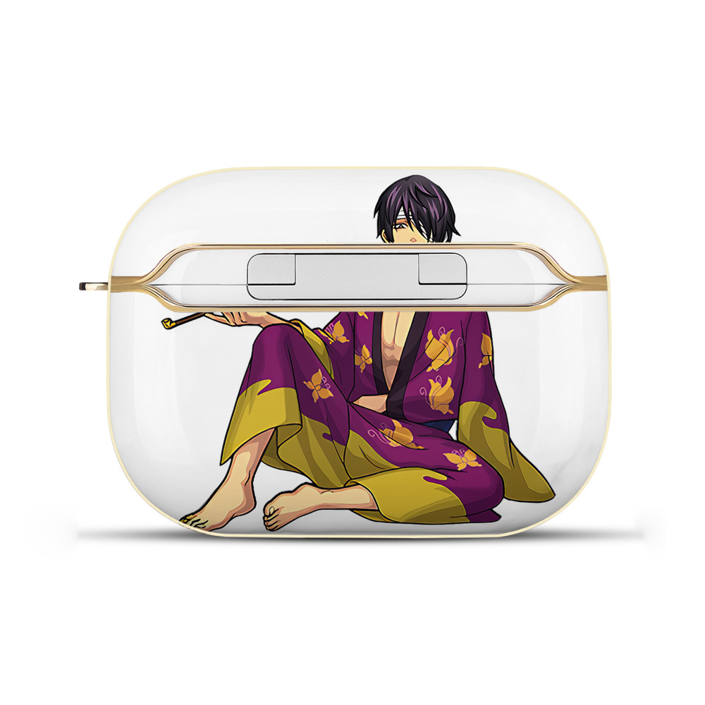 （画像用） ぎんたま 坂田銀時（さかたぎんとき） 神楽 志村新八（しむら しんぱち） GINTAMA Sakata Gintoki Kagura Shimura Shinpachi 【AirPods Pro用】ハードシェル保護ケース｜耐衝撃・防指紋・カラビナ付き商品仕様