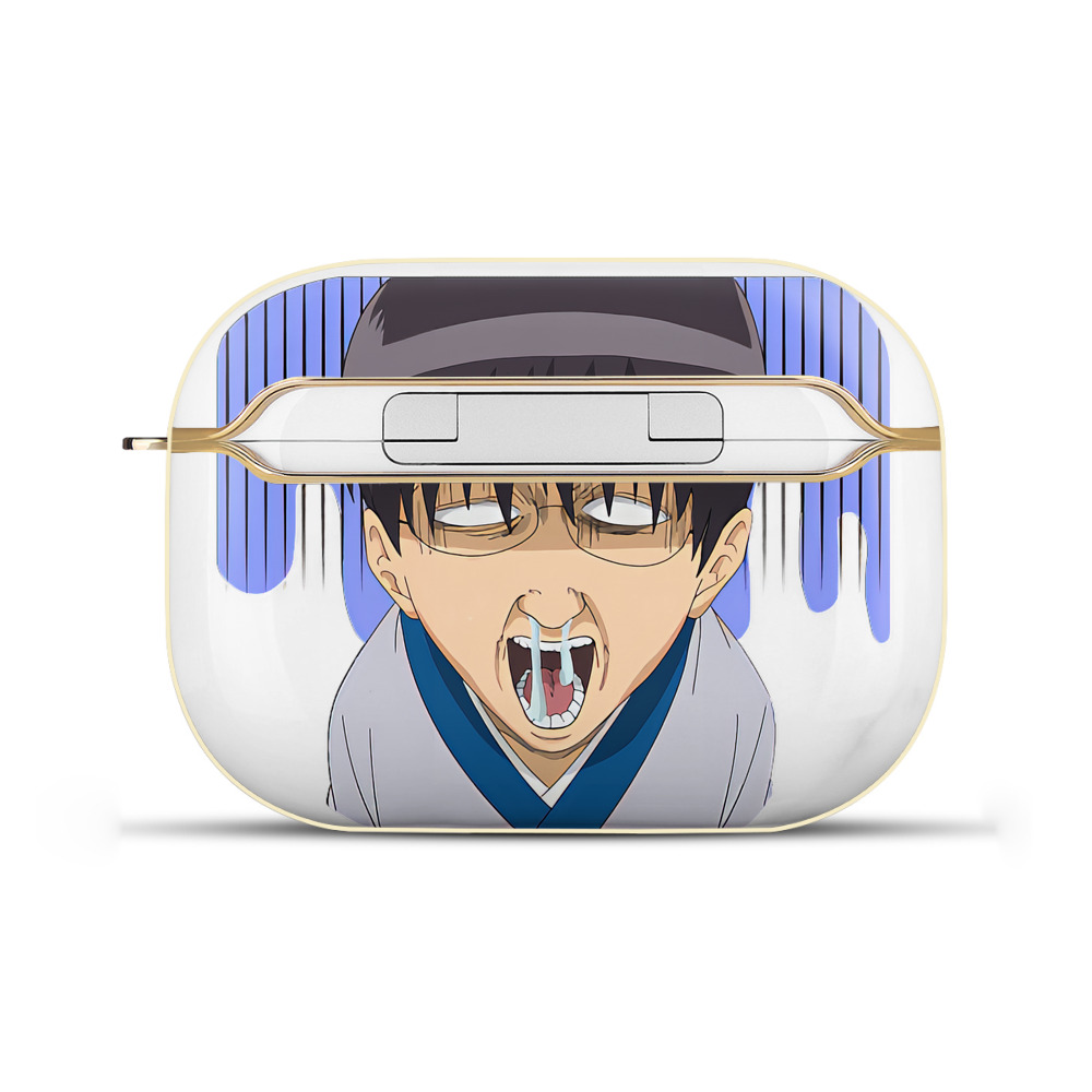 （画像用） ぎんたま 坂田銀時（さかたぎんとき） 神楽 志村新八（しむら しんぱち） GINTAMA Sakata Gintoki Kagura Shimura Shinpachi 【AirPods Pro用】ハードシェル保護ケース｜耐衝撃・防指紋・カラビナ付き商品仕様