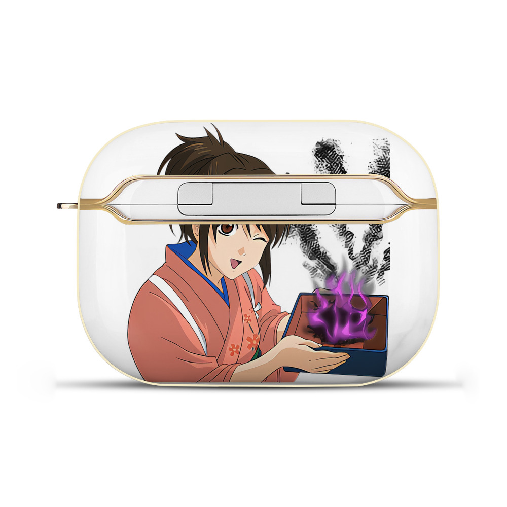 （画像用） ぎんたま 坂田銀時（さかたぎんとき） 神楽 志村新八（しむら しんぱち） GINTAMA Sakata Gintoki Kagura Shimura Shinpachi 【AirPods Pro用】ハードシェル保護ケース｜耐衝撃・防指紋・カラビナ付き商品仕様