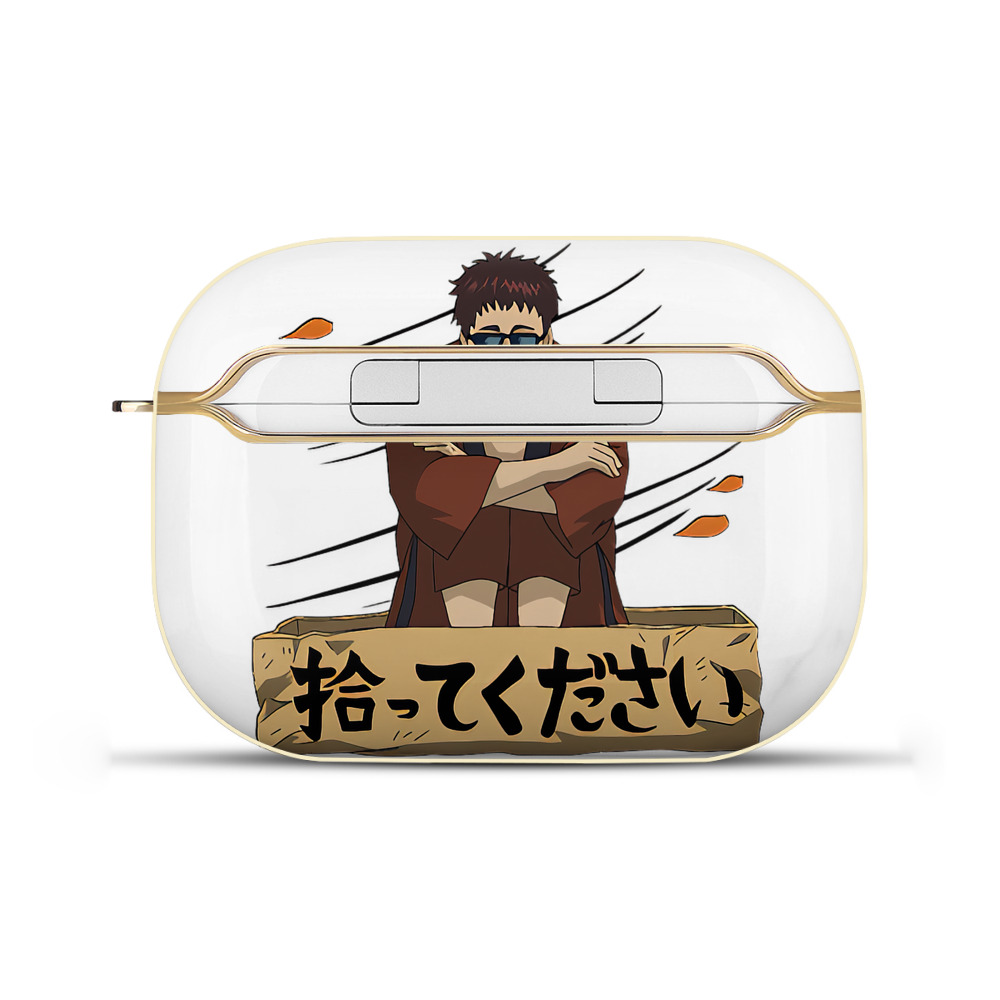 （画像用） ぎんたま 坂田銀時（さかたぎんとき） 神楽 志村新八（しむら しんぱち） GINTAMA Sakata Gintoki Kagura Shimura Shinpachi 【AirPods Pro用】ハードシェル保護ケース｜耐衝撃・防指紋・カラビナ付き商品仕様