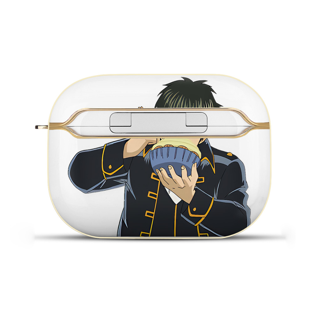 （画像用） ぎんたま 坂田銀時（さかたぎんとき） 神楽 志村新八（しむら しんぱち） GINTAMA Sakata Gintoki Kagura Shimura Shinpachi 【AirPods Pro用】ハードシェル保護ケース｜耐衝撃・防指紋・カラビナ付き商品仕様