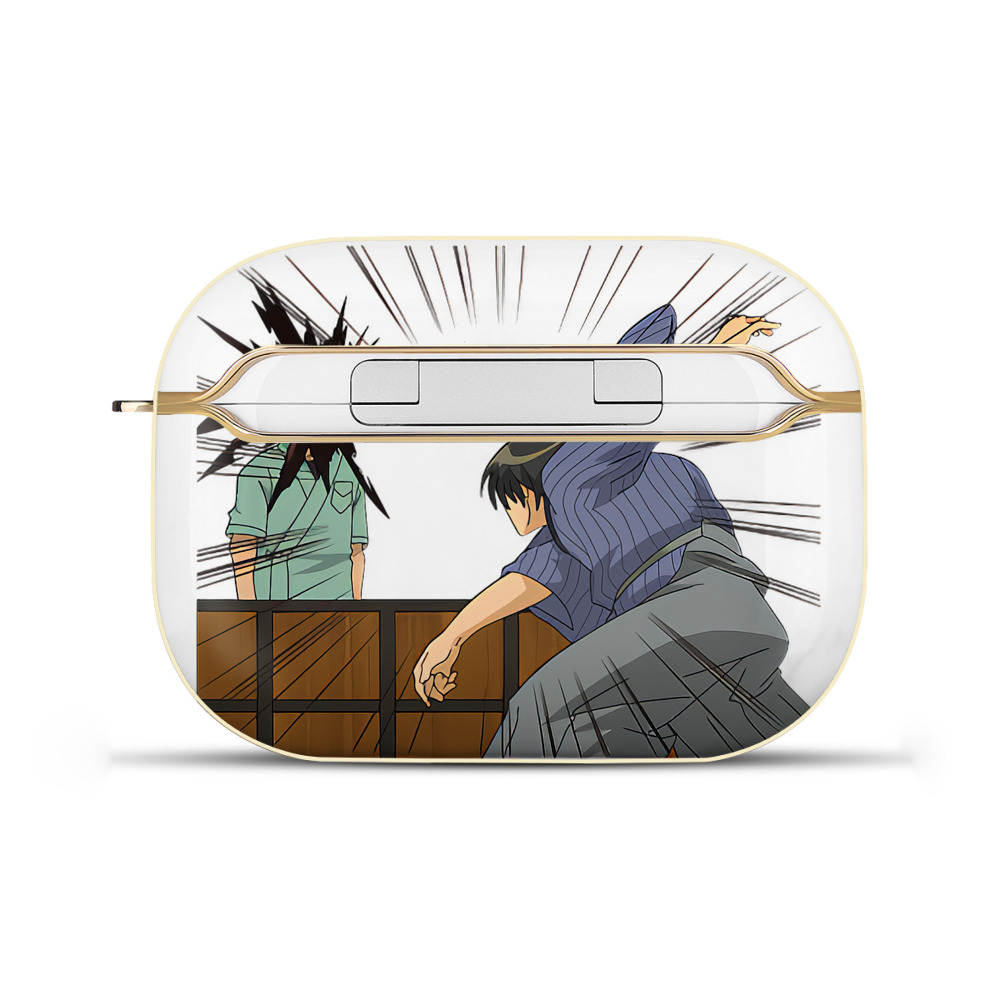 （画像用） ぎんたま 坂田銀時（さかたぎんとき） 神楽 志村新八（しむら しんぱち） GINTAMA Sakata Gintoki Kagura Shimura Shinpachi 【AirPods Pro用】ハードシェル保護ケース｜耐衝撃・防指紋・カラビナ付き商品仕様
