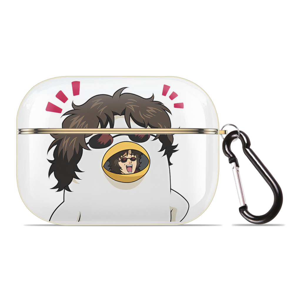 （画像用） ぎんたま 坂田銀時（さかたぎんとき） 神楽 志村新八（しむら しんぱち） GINTAMA Sakata Gintoki Kagura Shimura Shinpachi 【AirPods Pro用】ハードシェル保護ケース｜耐衝撃・防指紋・カラビナ付き商品仕様