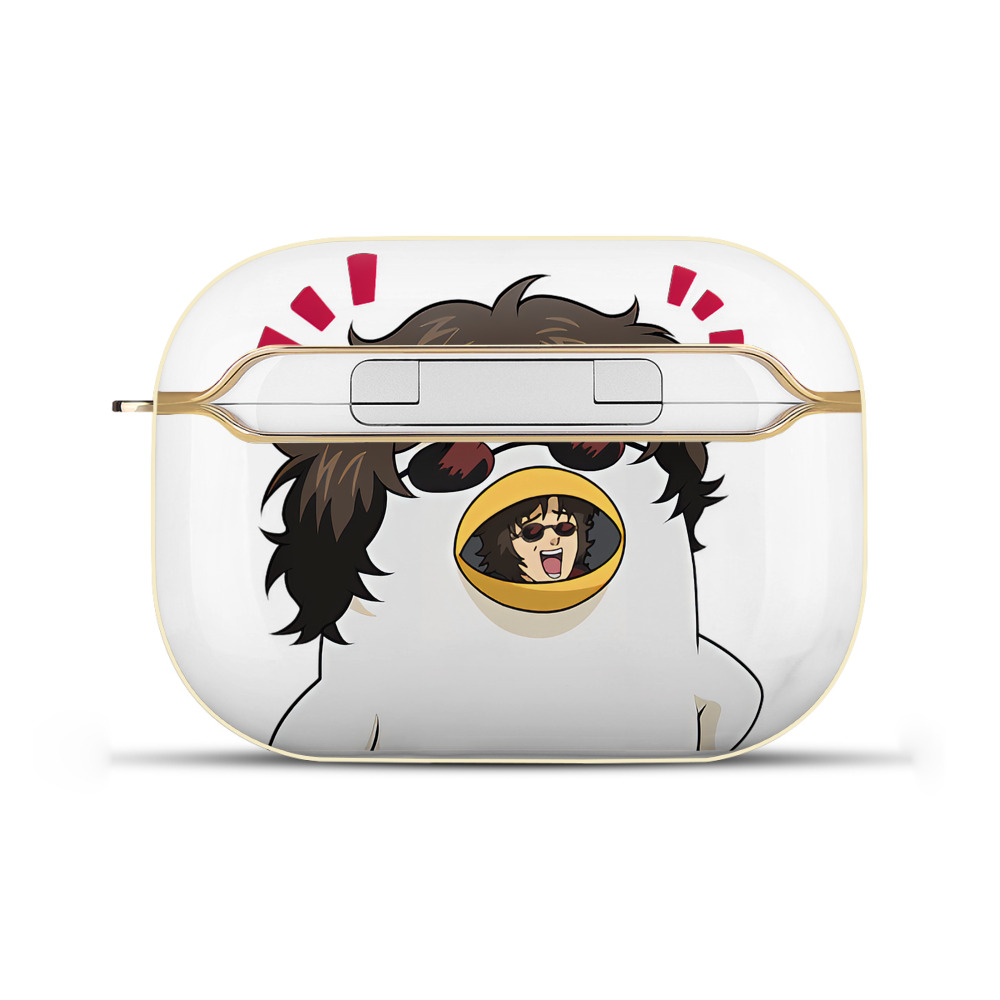 （画像用） ぎんたま 坂田銀時（さかたぎんとき） 神楽 志村新八（しむら しんぱち） GINTAMA Sakata Gintoki Kagura Shimura Shinpachi 【AirPods Pro用】ハードシェル保護ケース｜耐衝撃・防指紋・カラビナ付き商品仕様
