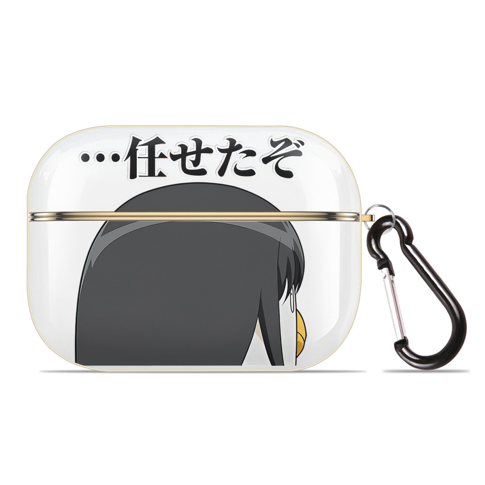 （画像用） ぎんたま 坂田銀時（さかたぎんとき） 神楽 志村新八（しむら しんぱち） GINTAMA Sakata Gintoki Kagura Shimura Shinpachi 【AirPods Pro用】ハードシェル保護ケース｜耐衝撃・防指紋・カラビナ付き商品仕様